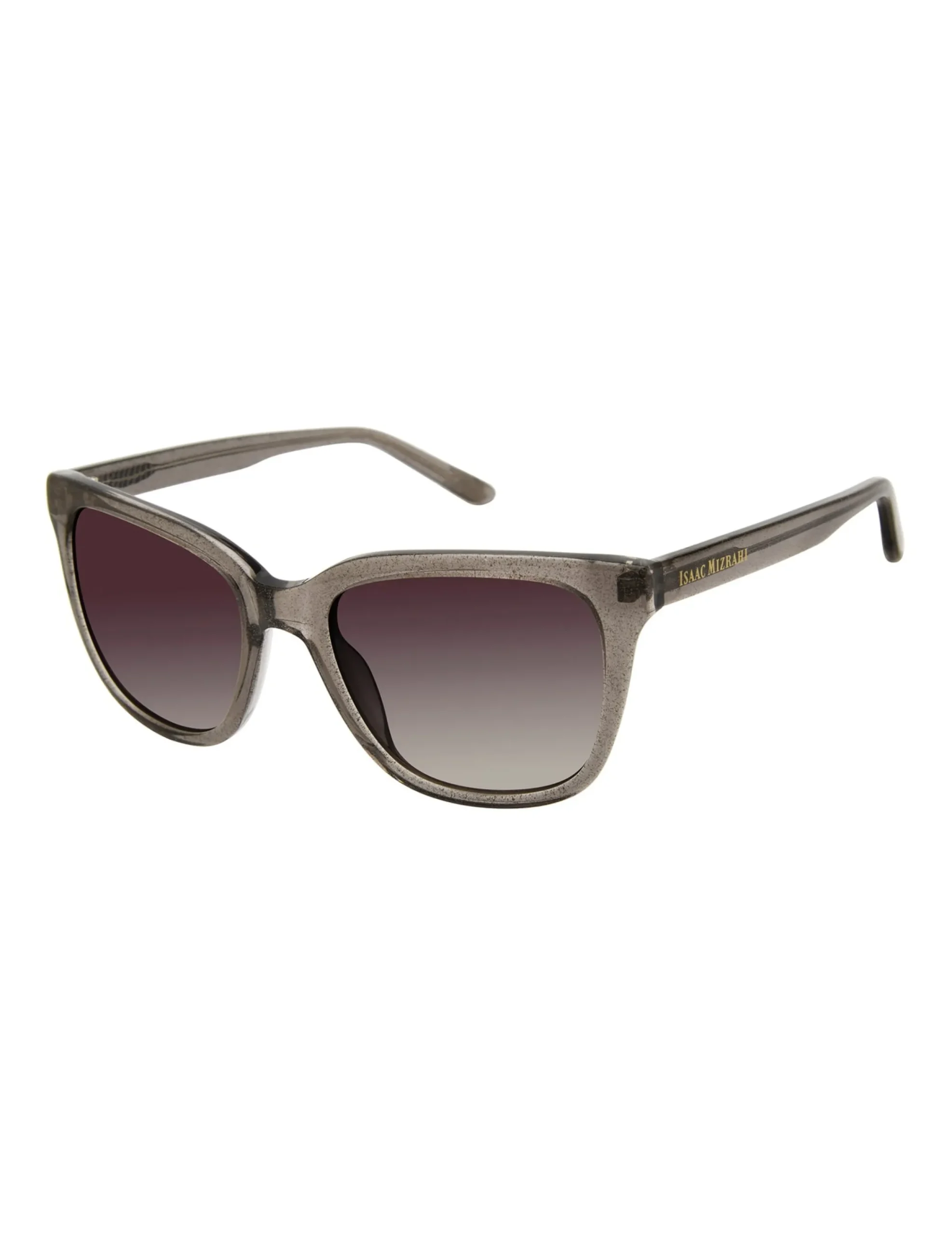 Acetate Glitter Frame Sunglasses>Isaac Mizrahi Store