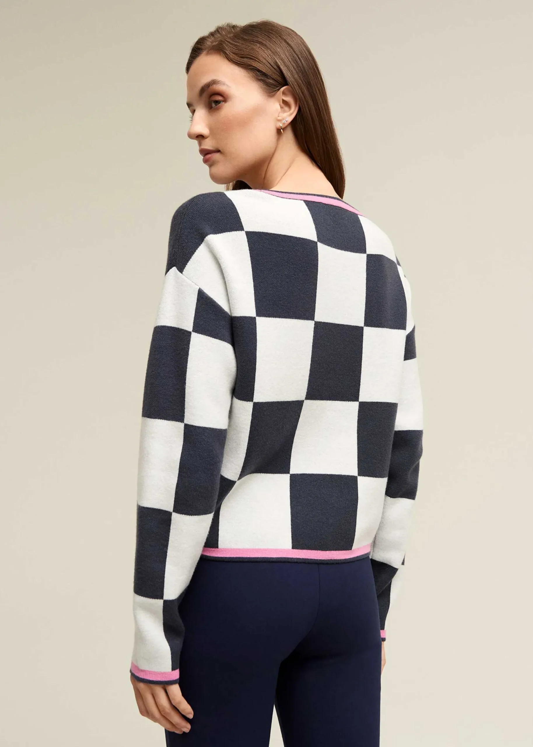 Checker Board Sweater>Isaac Mizrahi Hot