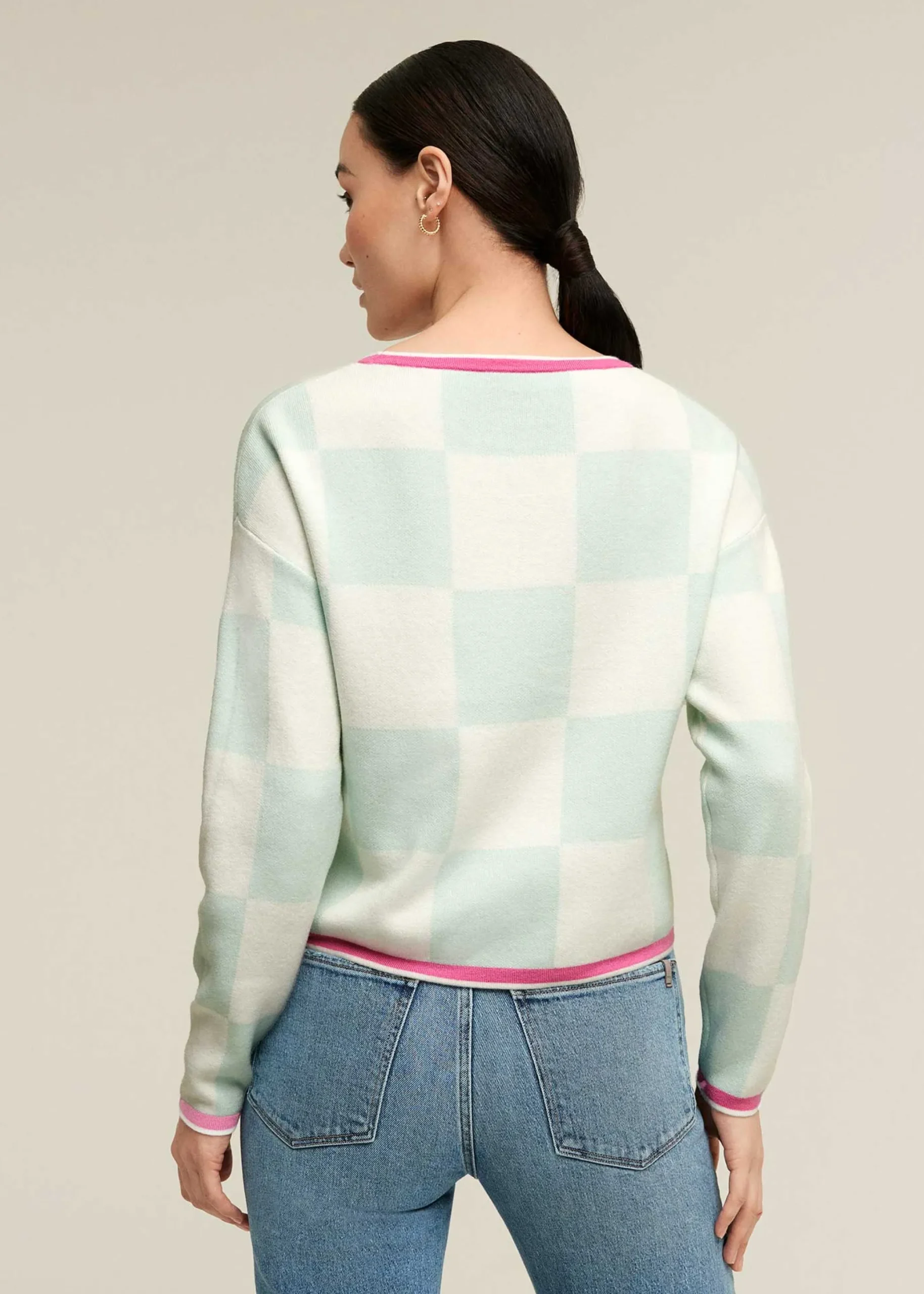 Checker Board Sweater>Isaac Mizrahi Hot