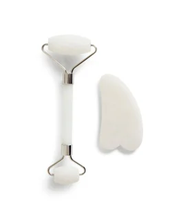 Crystal Roller & Gua Sha Set>Isaac Mizrahi Store