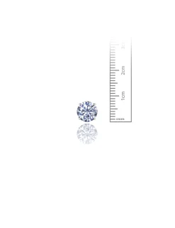 14K White Gold 8MM Round CZ Pushback Stud Earrings>Isaac Mizrahi Cheap