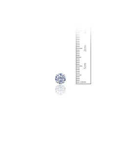 14K White Gold 6MM Round CZ Pushback Stud Earrings>Isaac Mizrahi Clearance