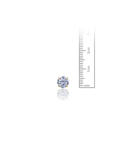 14K Yellow Gold 6MM Round CZ Screwback Stud Earrings><noscript><img width=