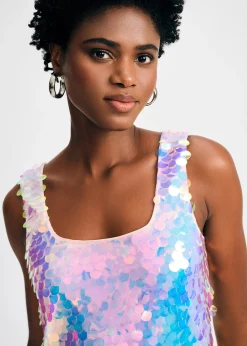 Paillette Tank Dress><noscript><img width=